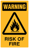 Warning - Risk of Fire
